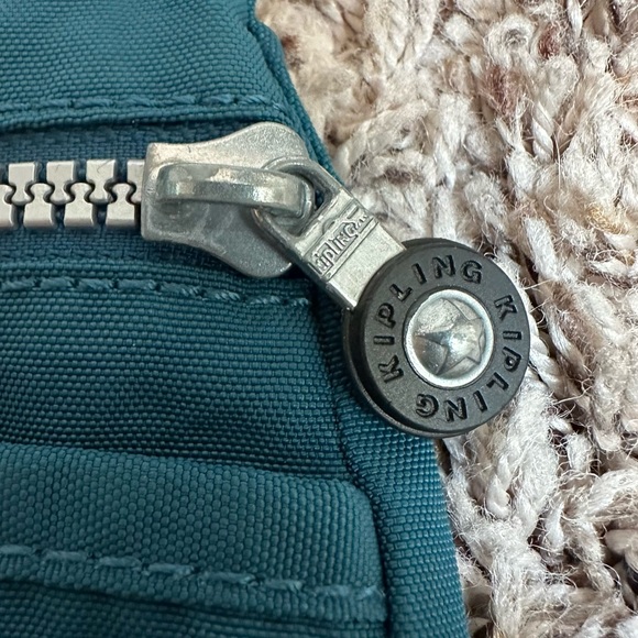 Kipling Crossbody Bag in Dark Teal With Gorilla Keychain - Picture 6 of 9